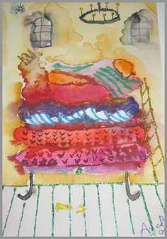 053 rhus-prinsesse - Akvarel p papir 30 x 20 cm - Alettes Maleri (akvarel og akryl)